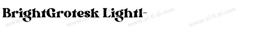BrightGrotesk Lightl字体转换